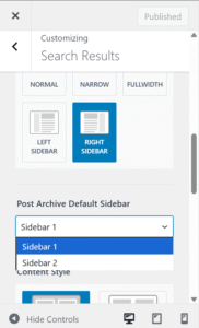 customizing search results